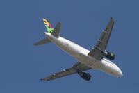 5A-OND @ EBBR - Flight 8U925 is taking off from RWY 07R - by Daniel Vanderauwera