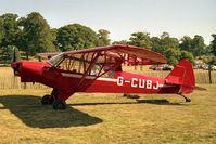 G-CUBJ @ WOBURN - Piper PA-18-150 Super Cub at the Famous Grouse DH Moth Rally 1989 held in the grounds of Woburn Abbey, the seat of the Duke of Bedford. - by Malcolm Clarke