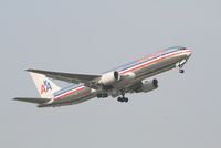 N397AN @ EBBR - Flight AA171 is taking off from RWY 07R - by Daniel Vanderauwera