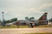 XR716 @ EGVA - Lightning F.3 of 5 Squadron at the 1987 Intnl Air Tattoo at RAF Fairford. - by Peter Nicholson