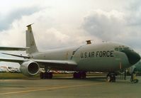63-8008 @ EGVA - KC-135R Stratotanker, callsign Embassy 90, of 19th Air Refuelling Wing on display at the 1987 Intnl Air Tattoo at RAF Fairford. - by Peter Nicholson