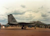 80-0024 @ EGVA - F-15C Eagle, callsign Eagle 62, of 525th Tactical Fighter Squadron/36th Tactical Fighter Wing on display at the 1987 Intnl Air Tattoo at RAF Fairford. - by Peter Nicholson