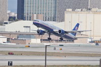 N598UA @ KLAX - United Airlines Boeing 757-222, N598UA 25R departure KLAX. - by Mark Kalfas