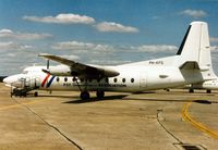 PH-KFG @ EGVA - F-27 Friendship charter flight at the 1995 Intnl Air Tattoo at RAF Fairford. - by Peter Nicholson