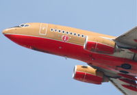 N744SW @ KLAX - Southwest Airlines Boeing 737-7H4, N744SW 25R departure KLAX. - by Mark Kalfas