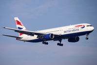 G-BNWH @ EGLL - 0 year old B767 of British Airways returns to Heathrow base - by Terry Fletcher