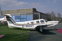 G-RHHT @ EGTC - Piper PA-32RT-300 Cherokee Lance II at Cranfield in 1988. - by Malcolm Clarke