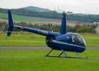 G-CBZE @ EGPJ - Departing Fife Airport, Glenrothes, Scotland - by Brian Donovan