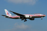 N759AN @ EGLL - American Airlines B777 about to land at Heathrow - by Terry Fletcher
