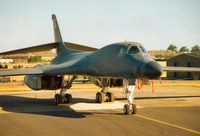 85-0084 @ EGVA - B-1B Lancer Brute Force, callsign Bone 71, of 37th Bomb Squadron/28th Bomb Wing on the flight-line at the 1995 Intnl Air Tattoo at RAF Fairford. - by Peter Nicholson