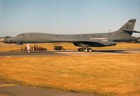 85-0084 @ EGVA - Another view of the B-1B Lancer from Ellsworth AFB's 37th Bomb Squadron/28th Bomb Wing at the 1995 Intnl Air Tattoo at RAF Fairford. - by Peter Nicholson