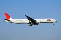 JA742J @ EGLL - JAL B777 arrives at Heathrow - by Terry Fletcher