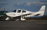 N220RJ @ EGTF - Cirrus SR22 at Fairoaks - by moxy