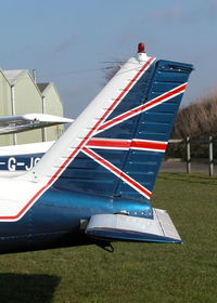 G-AVNO @ EGSV - PATRIOTIC TAIL FEATHERS - by BIKE PILOT