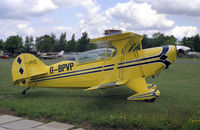 G-BPVP @ EGTC - Aerotek Pitts S-2B Special at Cranfield Airport in 1989. Became G-IIDY in 2002. - by Malcolm Clarke