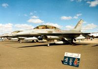 ET-197 @ EGVA - F-16B Falcon, callsign Danish Air Force 3070, of Esk 726 on display at the 1995 Intnl Air Tattoo at RAF Fairford. - by Peter Nicholson