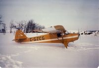 C-GZCG - Winter photo of C-GZCG on skis - by Franklin Wolters