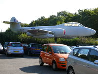 WL345 @ XXXX - Gloster Meteor T7 WL345 Royal Air Force at a car dealer in Hollington - by Alex Smit