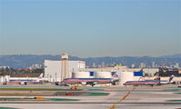 N39364 @ KLAX - American Airlines Boeing 767-323. N38364 at the AA maintenance ramp KLAX. - by Mark Kalfas