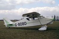 G-BDBD @ FINMERE - Wittman W-8 Tailwind at Finmere Airfield in 1990. - by Malcolm Clarke
