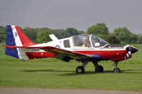 G-BZME @ EGBR - Scottish Aviation Bulldog T1 at Breighton Airfield, UK in 2003. - by Malcolm Clarke