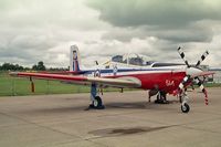 ZF514 @ EGWC - Short S-312 Tucano T1 at RAF Cosford in 1995. From the Yorkshire UAS with RAF No 1 FTS based at Linton-on-Ouse - by Malcolm Clarke