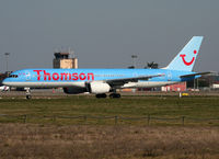 G-OOBI @ LFBO - Lining up rwy 32R for departure... Now in full Thomson c/s - by Shunn311