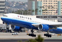 N795UA @ KLAX - United Airlines Boeing 777-222, N795UA, UAL891 25R departure for RJAA (Narita Int'l ). - by Mark Kalfas