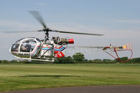 HA-PPC @ EGBR - Sud SA-313B Alouette II. At Breighton Airfield's Auster Fly-In & 'At Home Day' in 2008. - by Malcolm Clarke