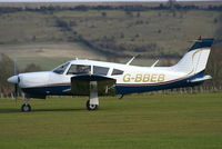 G-BBEB @ EGLS - resident at Old Sarum - by Chris Hall