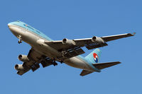 HL7473 @ EGLL - HL7473   Boeing 747-4B5 [28335] (Korean Air) Home~G 26/09/2009. Taken on approach 3 miles out 27R London Heathrow Airport. - by Ray Barber