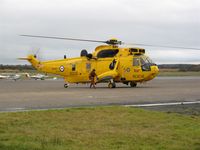 ZH542 @ EGFH - Sea King of A Flight 22 Squadron RAF at Swansea Airport. - by Roger Winser