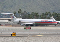 N567AM @ KPSP - American Airlines Mcdonnell Douglas DC-9-83(MD-83), AAL1832 to KORD taxiway Whiskey KPSP. - by Mark Kalfas