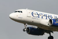 5B-DBO @ EBBR - Arrival of flight CY334 to RWY 25L - by Daniel Vanderauwera
