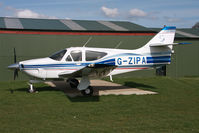 G-ZIPA @ X5FB - Rockwell Commander 114A at Fishburn Airfield, UK in 2009. - by Malcolm Clarke