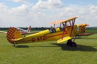 G-AYZI @ EGCJ - Stampe-Vertongen SV-4C. Snoopy at Sherburn-in-Elmer's May Fly-in in 2004. - by Malcolm Clarke