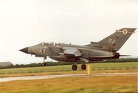 ZA490 @ EGQS - Tornado GR.1B, callsign Jackal 2, of 12 Squadron landing at RAF Lossiemouth in the Summer of 1995. - by Peter Nicholson