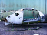 XZ313 @ EGVP - Westland Gazelle AH.1 stripped of all useable parts - by Chris Hall