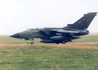 45 05 @ EGQS - Tornado IDS, callsign German Air Force 6952, of JBG-33 preparing to depart RAF Lossiemouth in the Summer of 1995. - by Peter Nicholson