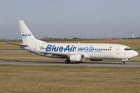 YR-BAD @ LOWW - Blue Air 737-400