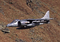 ZD411 - Royal Navy Harrier GR7 (c/n P40). Operated by the Naval Strike Wing. This is the last airworthy GR7. Dunmail Raise, Cumbria. - by vickersfour