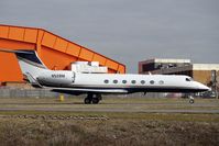 N528M @ EGGW - G550 departs Luton - by Terry Fletcher