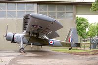 XL703 @ EGWC - Scottish Aviation Pioneer CC1. Showing quite clearly the reasons for its phenomenal STOL capabilities. At the Aerospace Museum, RAF Cosford during Cosford 95. - by Malcolm Clarke