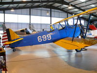 G-CCXB @ EGHR - Boeing-Stearman E75 Kaydet G-CCXB Skymax Aviation painted as USAAC 699