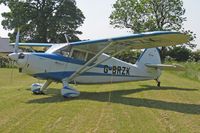 G-BRZK @ FISHBURN - Stinson 108-2 Voyager at Fishburn Airfield, UK in 2006. - by Malcolm Clarke