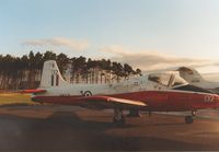 XW321 @ EGQL - Jet Provost T.5A of RAF Church Fenton's 7 Flying Training School on display at the 1988 RAF Leuchars Airshow. - by Peter Nicholson
