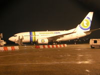 PH-XRA @ EHRD - nightshot of B 737-700 Transavia - by ghans