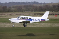 G-LACB @ EGCB - Based Piper of Lancashire Aero Club at Barton - by Terry Fletcher