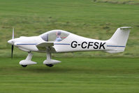G-CFSK @ EGCB - Arriving at the September 2009 fly-in - by MikeP
