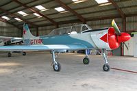 G-TYAK @ EGBR - Bacau Yak-52. Betsy in Russian AF colours at Breighton Airfield in 2003. - by Malcolm Clarke